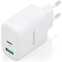Aisens Cargador GaN 45W con USB-C y USB-A Blanco A110-0971