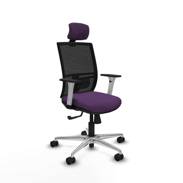 PIQUERAS Y CRESPO Silla de oficina Yunquera Morada con mecanismo Sincro PIQUERAS Y CRESPO Silla de oficina Yunquera Morada con mecanismo Sincro