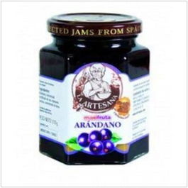 LA ARTESANA Mermelada de Arándano 305Gr. S/A 100% Natural, Sin Gluten, Sin Azúcares Añadidos, Vegana