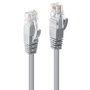 Lindy Cable de Red 48010 Cat6 U/UTP Gris 30 Metros con Conectores RJ-45 Macho Chapados en Oro para Redes 10/100/1000Base-T