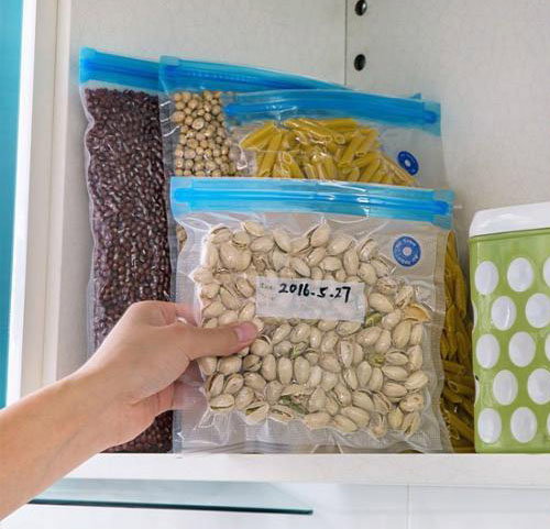 Quttin Set de 4 Bolsas de Comida Reutilizables al Vacío 26 x 34 cm (24 Cajas)