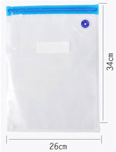 Quttin Set de 4 Bolsas de Comida Reutilizables al Vacío 26 x 34 cm (24 Cajas)