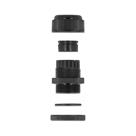 DeLOCK Prensaestopas PG21 para cable redondo negro, 2 piezas DeLOCK Prensaestopas PG21 para cable redondo negro, 2 piezas