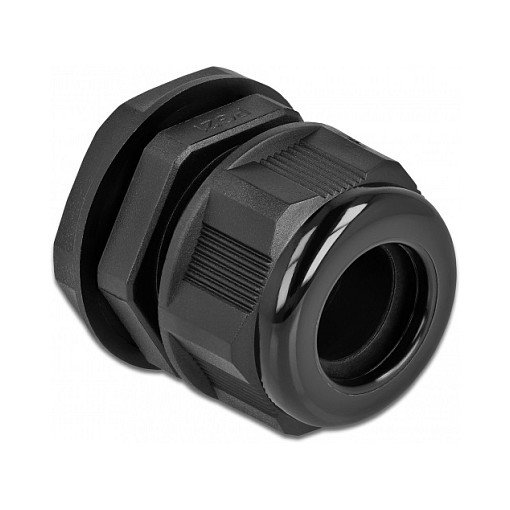 DeLOCK Prensaestopas PG21 para cable redondo negro, 2 piezas DeLOCK Prensaestopas PG21 para cable redondo negro, 2 piezas