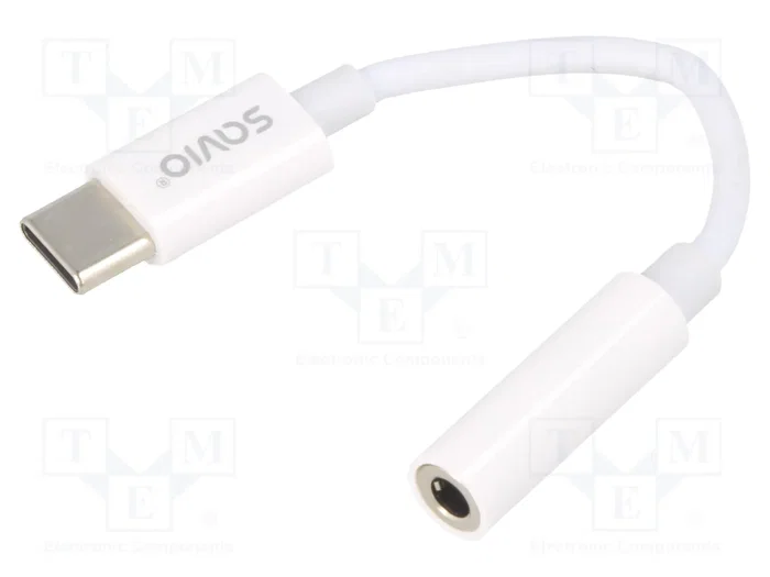 SAVIO Cable Jack 3,5mm a USB C USB 3.1 Blanco SAVIO Cable Jack 3,5mm a USB C USB 3.1 Blanco