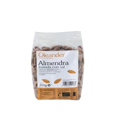 OLEANDER Almendra Tostada Salada con Piel Bio 200 g OLEANDER Almendra Tostada Salada con Piel Bio 200 g