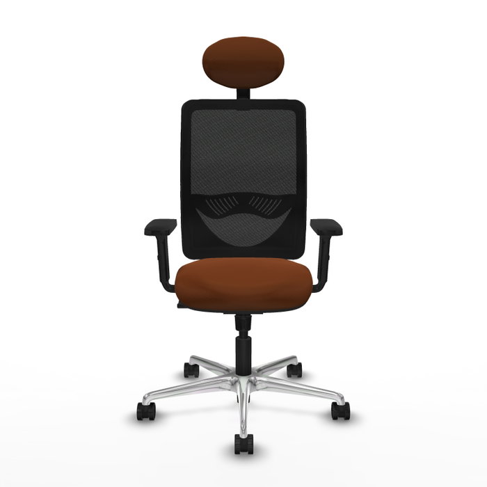 PIQUERAS Y CRESPO Silla de oficina Zulema con mecanismo Sincro, Marrón y Negro PIQUERAS Y CRESPO Silla de oficina Zulema con mecanismo Sincro, Marrón y Negro
