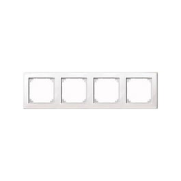 MERTEN Marco para 4 enchufes blanco 29.4 x 8.1 cm