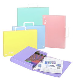 Cartera Maletin Con Asa Carchivo Soft Pp 4 Cms Surtido (5 Col.) (Set de 10)