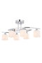 Opviq Lámpara de Araña AV-1374-6K Cromo Metal Cristal Elegante 6xE14 IP20