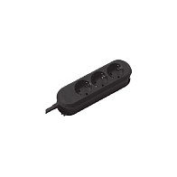 Bachmann SMARTLINE Regleta 3 salidas AC Negro 1,5m Bachmann SMARTLINE Regleta 3 salidas AC Negro 1,5m