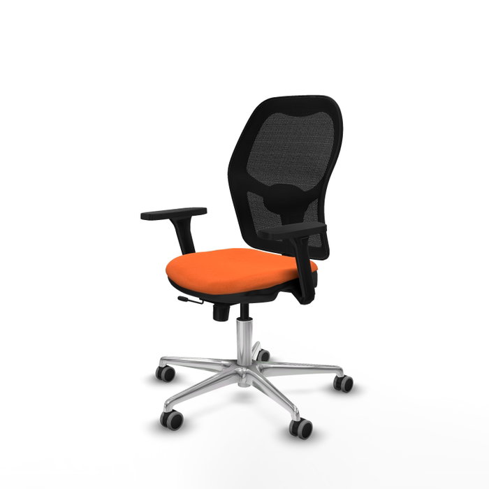 PIQUERAS Y CRESPO Silla de oficina Jorquera Naranja con Brazos 3D PIQUERAS Y CRESPO Silla de oficina Jorquera Naranja con Brazos 3D