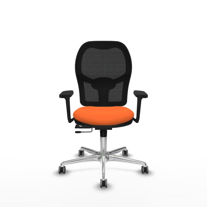 PIQUERAS Y CRESPO Silla de oficina Jorquera Naranja con Brazos 3D PIQUERAS Y CRESPO Silla de oficina Jorquera Naranja con Brazos 3D