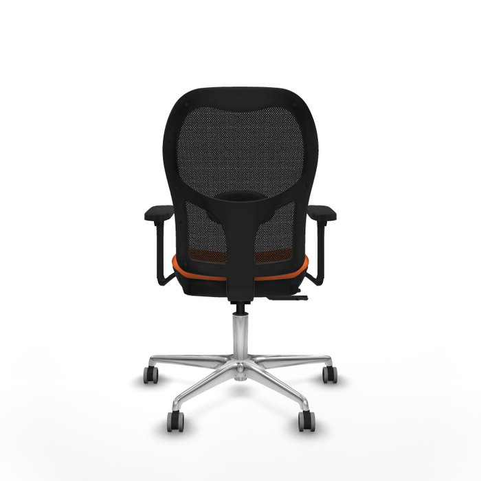 PIQUERAS Y CRESPO Silla de oficina Jorquera Naranja con Brazos 3D PIQUERAS Y CRESPO Silla de oficina Jorquera Naranja con Brazos 3D