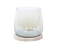 DKD Home Decor Portavelas de Mármol y Cristal Blanco