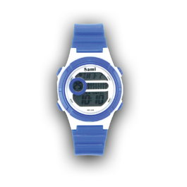 SAMI Reloj LCD Cadete Redondo WR50M con Luz y Caja