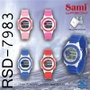 SAMI Reloj LCD Cadete Redondo WR50M con Luz y Caja