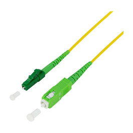 LogiLink Patch Cord de Fibra Simplex OS2 SM G.657.A2 SC/APC a LC/APC, 10 m