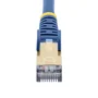 StarTech.com Cable de Red 6ASPAT750CMBL 7.5 m RJ45 a RJ45 - 10Gb/s Cat6a STP (U/FTP) con Conectores Blindados Snagless Chapados en Oro - Compatible PoE 100W - Azul