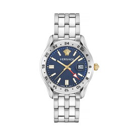 Versace VE7C00523 con esfera azul y correa gris