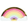 Party Time Juego de 6 Platos Cartón Arcoiris Licorne 27x13.5 cm