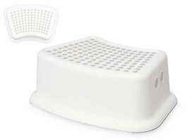Kipit Taburete Blanco Plástico 37 cm x 13 cm x 25.5 cm Soporte 150 kg (Set de 24)