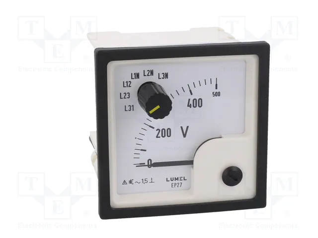 LUMEL Voltímetro para panel EP27 0÷500V True RMS