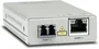 Allied Telesis AT-MMC200/LC-960 Media Converter, Ethernet a Fibra Óptica, 100 Mbps, 1310 nm, Alcance 2 km, 1 Puerto RJ-45, 2 Puertos LC, IEEE 802.1Q, Gris