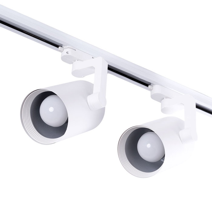 Pack 2 Foco de Carril Monofásico E27 PAR30/A65 - Blanco Pack 2 Foco de Carril Monofásico E27 PAR30/A65 - Blanco