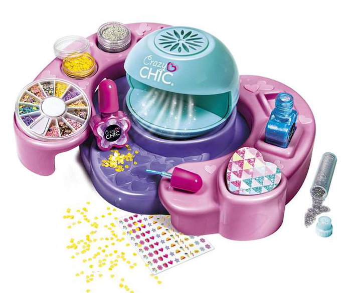 Clementoni Estudio de Uñas Cool Nail Art Se Abre y Se Cierra Incluye Muchos Accesorios 38,5x28,5x7,8 cm