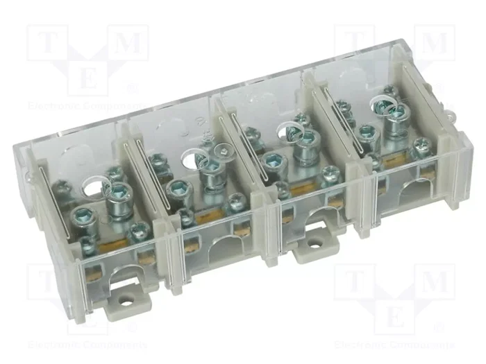 SEZ DK Bloque de distribución 125A con tapa gris 35mm2 SEZ DK Bloque de distribución 125A con tapa gris 35mm2