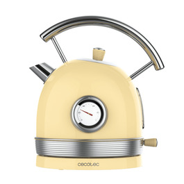 Cecotec ThermoSense 420 Tetera Eléctrica Vintage Amarillo 1.8L