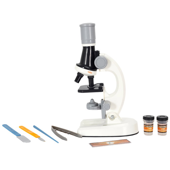 Jeux 2 momes Microscopio para Niños Petits Explora, Científico con 3 Aumentos e Instrumentos, Juguete Educativo a Partir de 6 Años