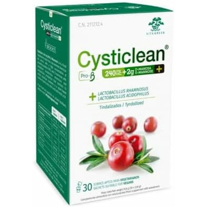 Cysticlean ProB y D-Manosa con Arándano Rojo 240mg PAC (30 sobres)