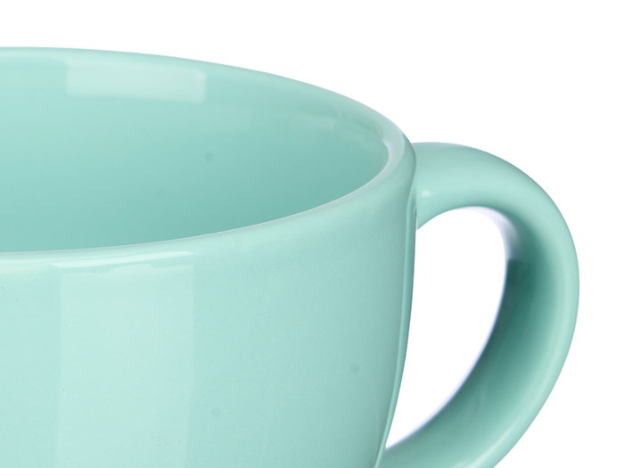 VESSIA Set 4 Tazones Menta Porcelana 480 ml Medidas 29x8.5x24 cm (Set de 8)