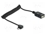 DeLOCK 83354 Cable USB Micro-B angulado a USB 2.0-A OTG espiral