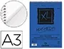 Canson Bloc Dibujo Acuarela XL Mix Media Grano Medio A3 Microperforado Espiral 29,7x42cm 30 Hojas 300 gr/m2