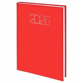 Deusto Agenda Anual Premium 2026 Tapa Acolchada Roja 14,5x20,5cm
