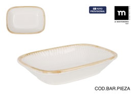 La Mediterranea Bol Rectangular Milkycream 15.2x11cm