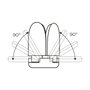 Edm Bombilla LED multidireccional 30 W E27 luz fría