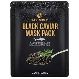 PaxMoly Black Caviar Mascarilla facial Iluminadora, Hidratante y Antiedad 25 ml