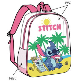 Disney Mochila Stitch Transparente 31cm PVC