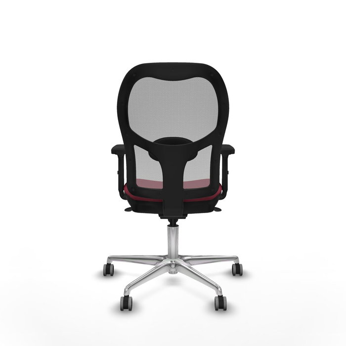PIQUERAS Y CRESPO Silla de oficina Jorquera con mecanismo Sincro, Tela Granate y Malla Gris PIQUERAS Y CRESPO Silla de oficina Jorquera con mecanismo Sincro, Tela Granate y Malla Gris
