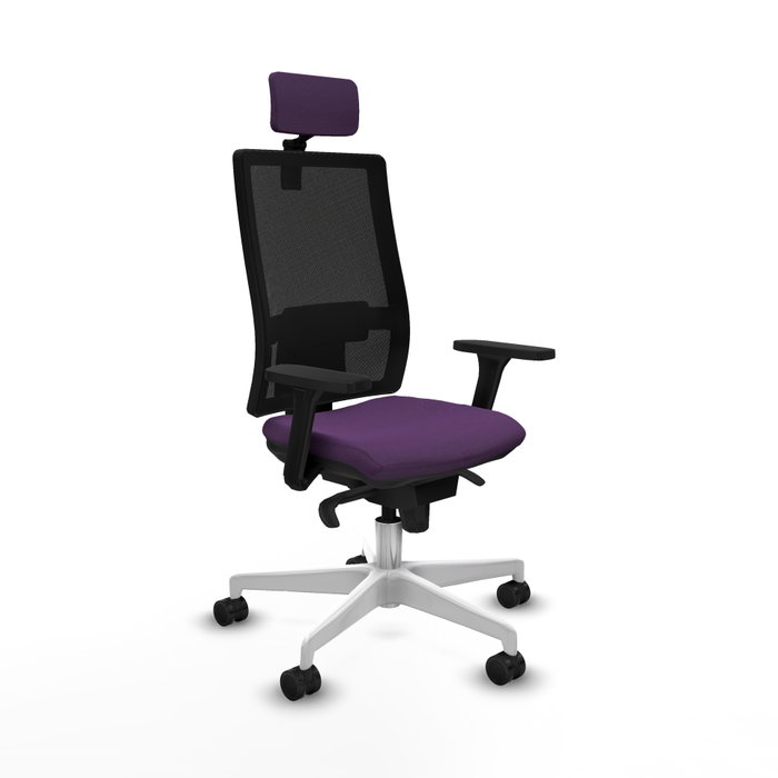 PIQUERAS Y CRESPO Silla de oficina Horna con mecanismo Sincro, Morado y Negro PIQUERAS Y CRESPO Silla de oficina Horna con mecanismo Sincro, Morado y Negro