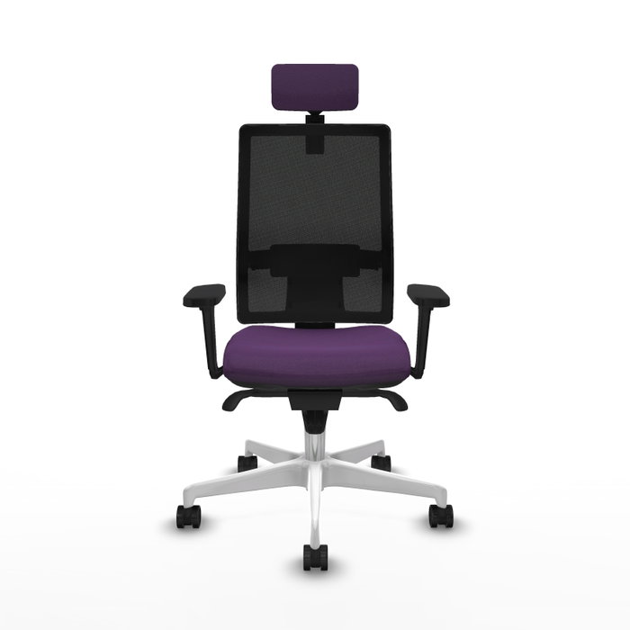 PIQUERAS Y CRESPO Silla de oficina Horna con mecanismo Sincro, Morado y Negro PIQUERAS Y CRESPO Silla de oficina Horna con mecanismo Sincro, Morado y Negro