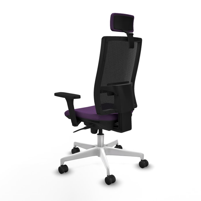 PIQUERAS Y CRESPO Silla de oficina Horna con mecanismo Sincro, Morado y Negro PIQUERAS Y CRESPO Silla de oficina Horna con mecanismo Sincro, Morado y Negro