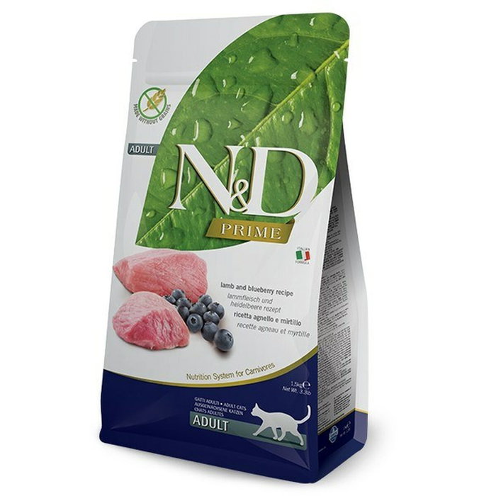 Farmina N&D Cat Prime Cordero y Arándano 1,5kg Farmina N&D Cat Prime Cordero y Arándano 1,5kg