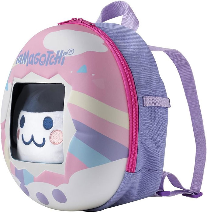 Bandai Mimitchi Mochila Tamagotchi Peluche Interactivo con Asas y Ventana para Transportar Mascota Virtual