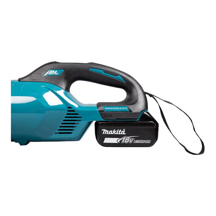 Makita DCL284FZ Aspiradora Escoba 2 en 1 Sin Bolsa a Batería, 18V, Negro y Turquesa, Potencia de Succión 18000 Pa, Peso 1.6 kg