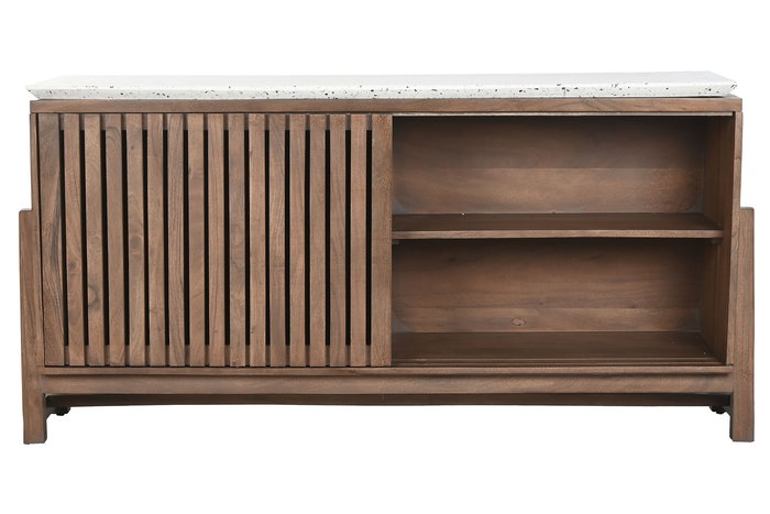 DKD Home Decor Buffet Oriental 146 x 46 x 82 cm Acacia y Terrazo DKD Home Decor Buffet Oriental 146 x 46 x 82 cm Acacia y Terrazo